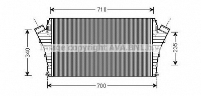 AVA QUALITY COOLING ol4491 -  Интеркулер